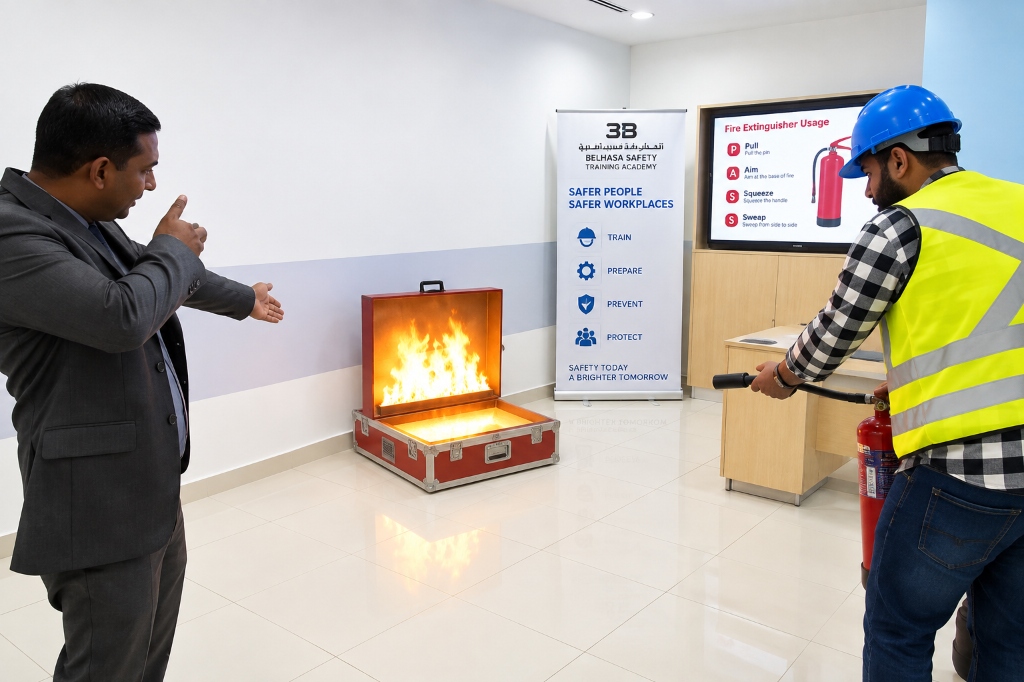 Live Fire Safety Training Simulator at Belhasa Safety Training Academy